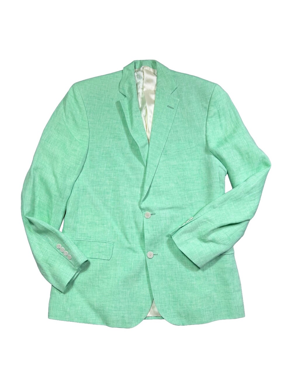 Vineyard Vines Mens 42L Neon Green 100% Linen Blazer Sport Coat Luxor Preppy